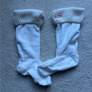 Hunter White Fleece Boot Socks - women’s
